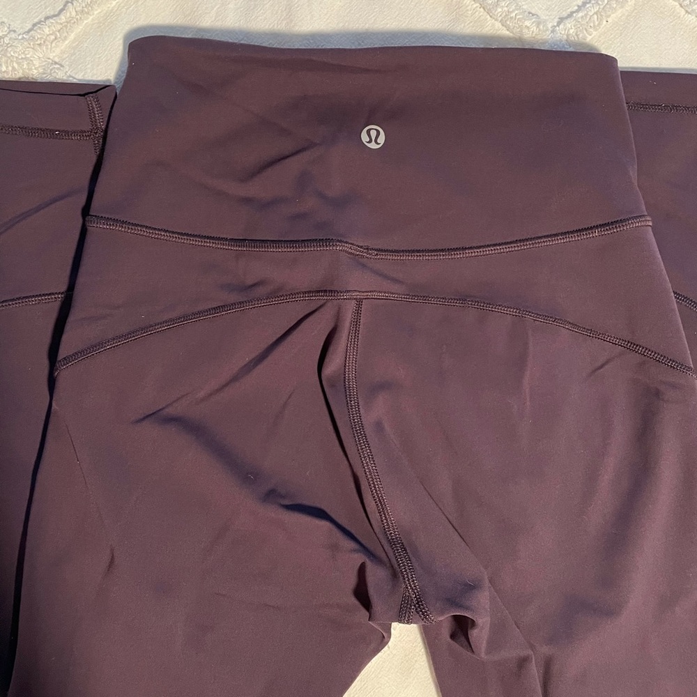 Purple Lululemon In Movement Leggings